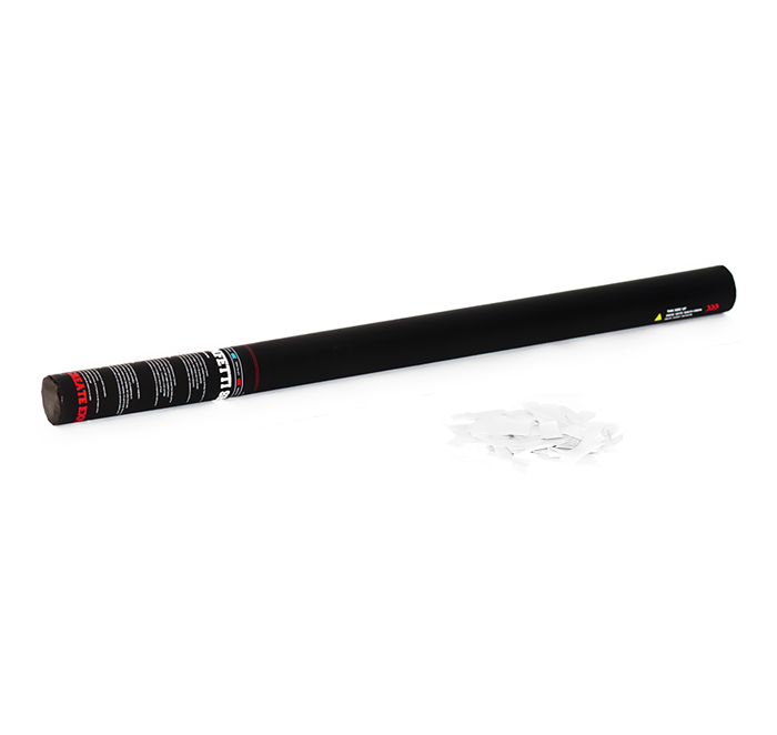 TCM FX - Kézi működtetésű Konfetti Ágyú 80cm - Fehér